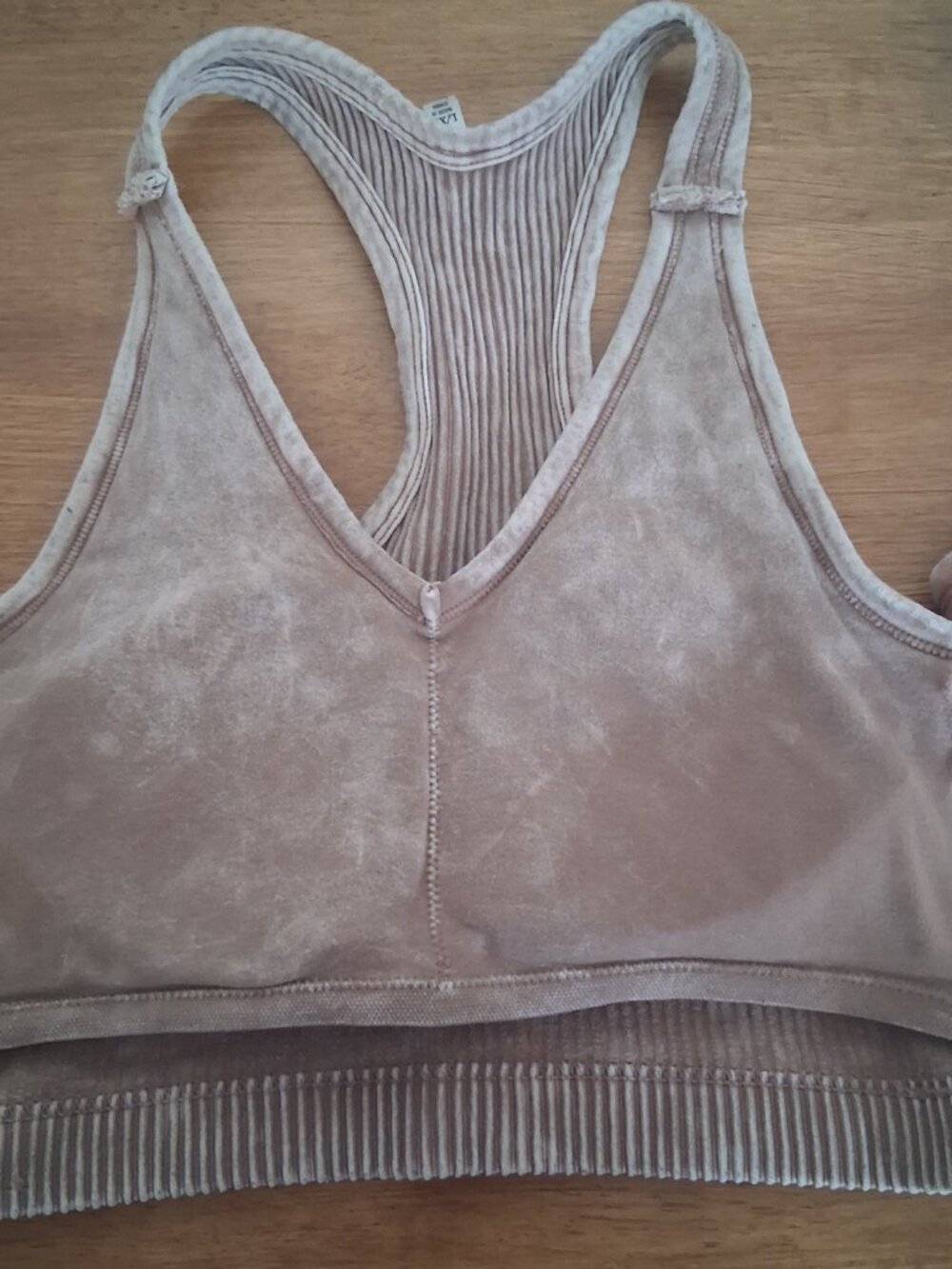 Zenana Ribbed Racerback Sports Bra Bundle | 2 Pack | L/XL | Removable Pads - Picture 9 of 13